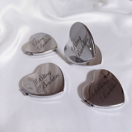 Glow Series 1 - Sculpted Heart Compact Mirror