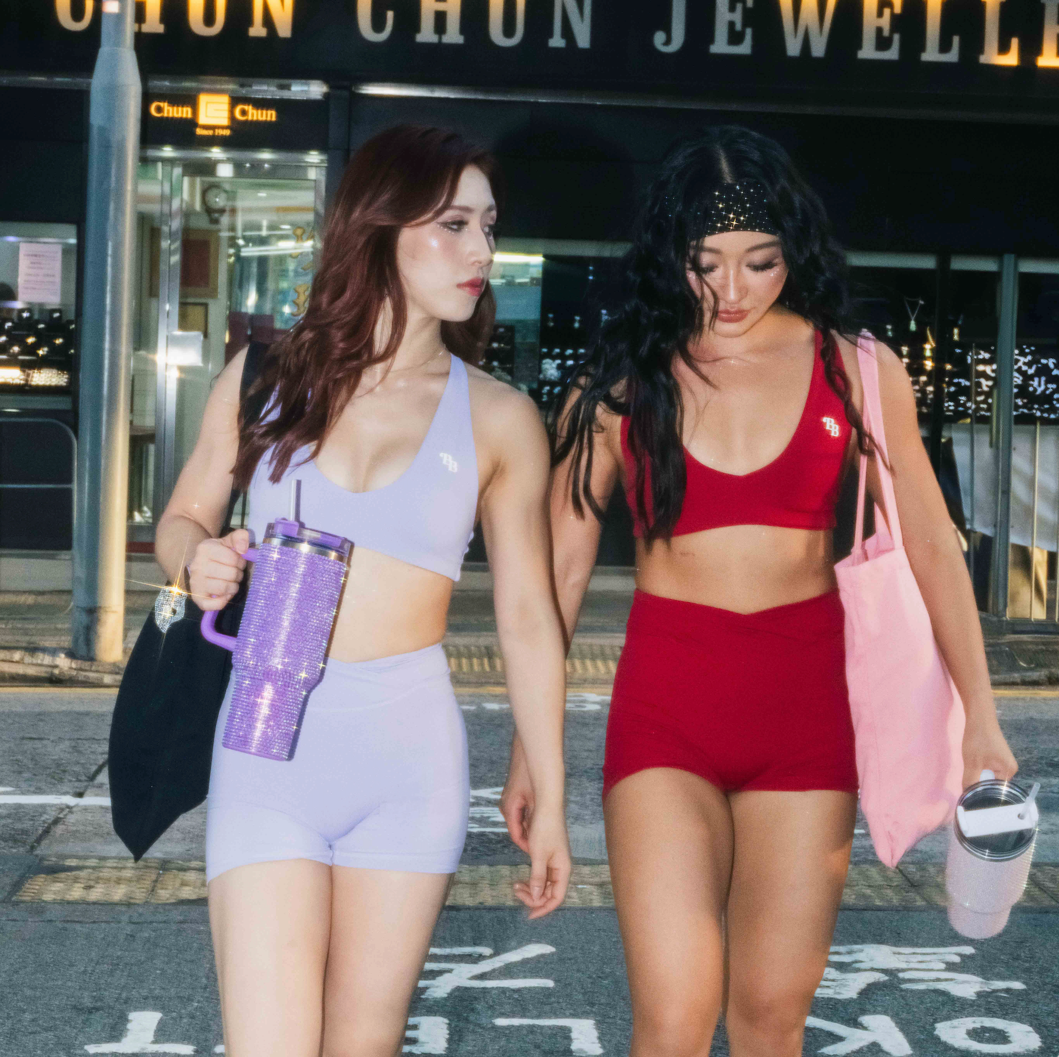 OG BADDIE - Wrap Shorts (Lavendar)