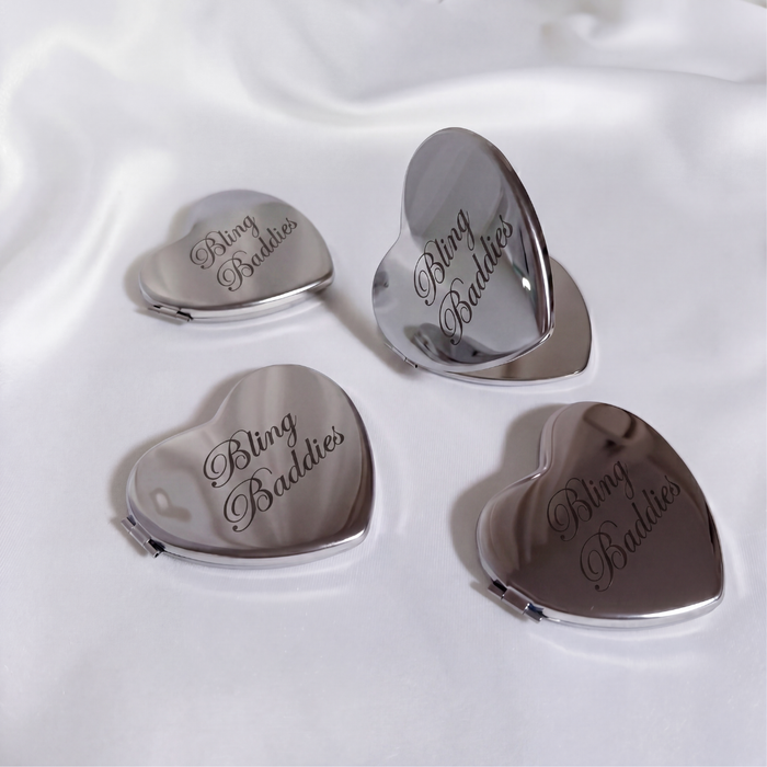 Glow Series 1 - Sculpted Heart Compact Mirror