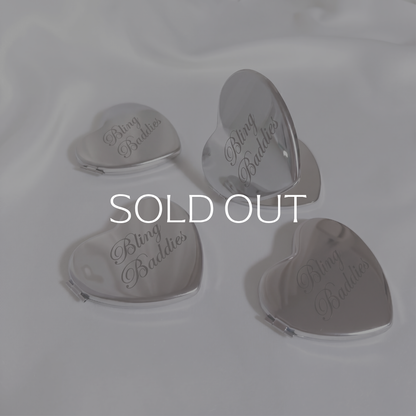 Glow Series 1 - Sculpted Heart Compact Mirror
