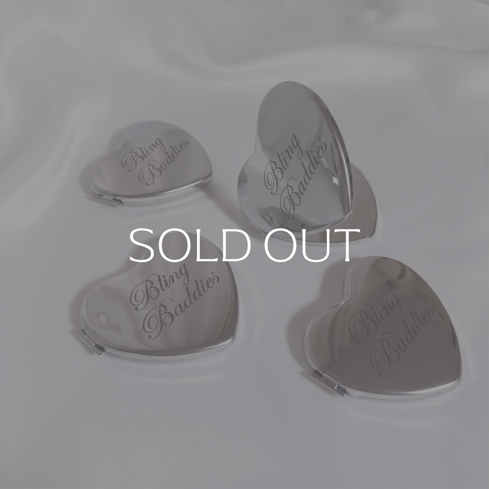 Glow Series 1 - Sculpted Heart Compact Mirror