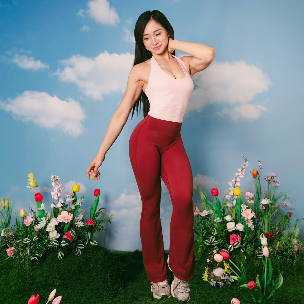 Virginia Flare Leggings - Rose