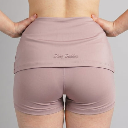Summer Limited Collection ✦ Hidden Scrunch Foldover Shorts (Ballet Pink)