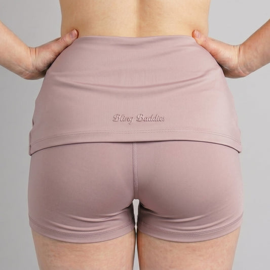 Summer Limited Collection ✦ Hidden Scrunch Foldover Shorts (Ballet Pink)