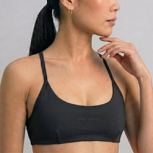 Summer Limited Collection ✦ Lily Strappy Bra (Black)