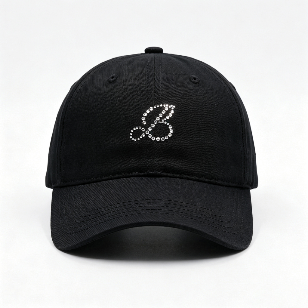 Rhinestone KISSES Cap ✦ Midnight Collection