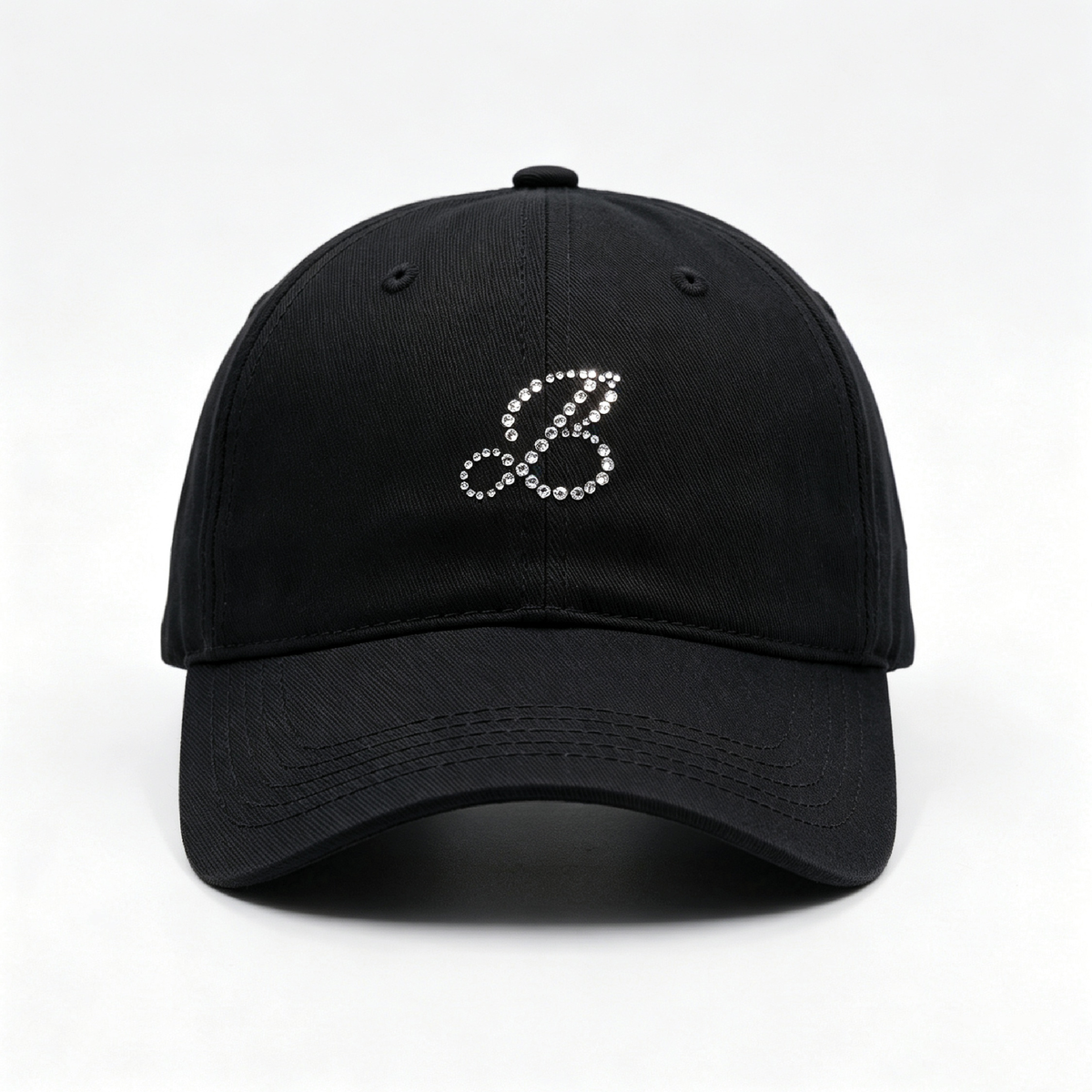 Rhinestone KISSES Cap ✦ Midnight Collection