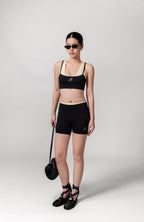 Rhinestone MIA High Support Double-Layered Bra ✦ Midnight Collection