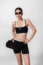 Rhinestone MIA High Support Double-Layered Bra ✦ Midnight Collection