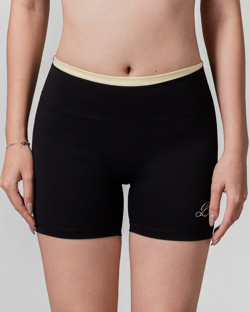 Rhinestone MIA High Support Layered Short ✦ Midnight Collection