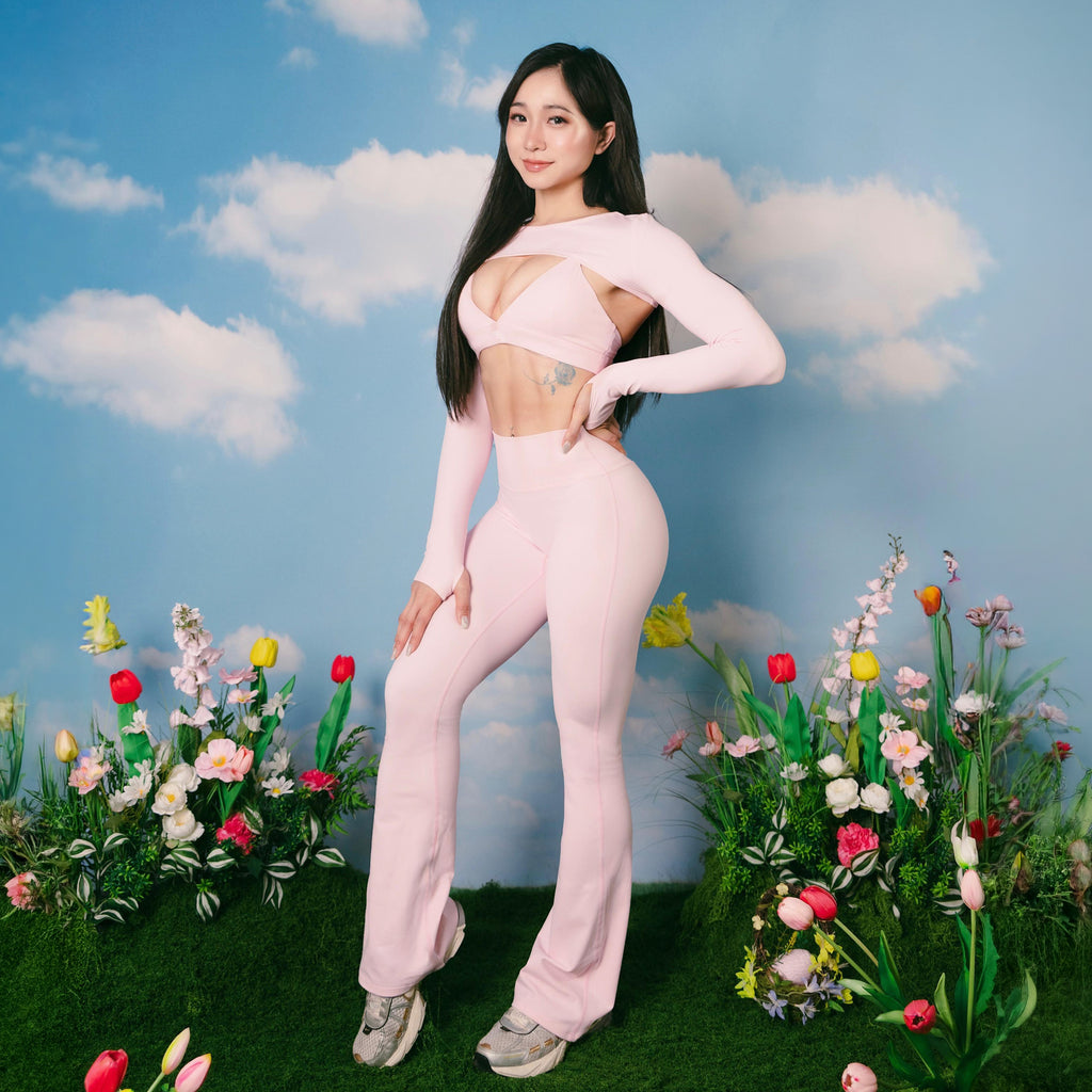 Virginia Flare Leggings - Peony