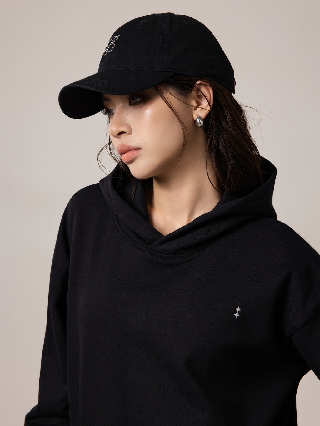 Rhinestone KISSES Cap ✦ Midnight Collection