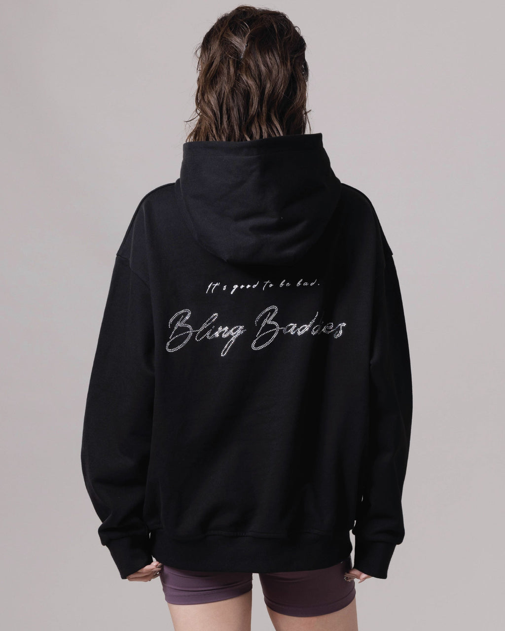 Rhinestone KISSES Hoodie ✦ Midnight Collection