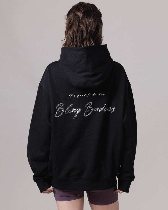 Rhinestone KISSES Hoodie ✦ Midnight Collection