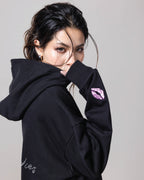 Rhinestone KISSES Hoodie ✦ Midnight Collection