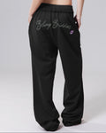 Rhinestone KISSES Oversized Straight Leg Jogger ✦ Midnight Collection