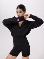 Rhinestone KISSES Zip Hoodie ✦ Midnight Collection