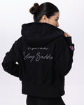 Rhinestone KISSES Zip Hoodie ✦ Midnight Collection